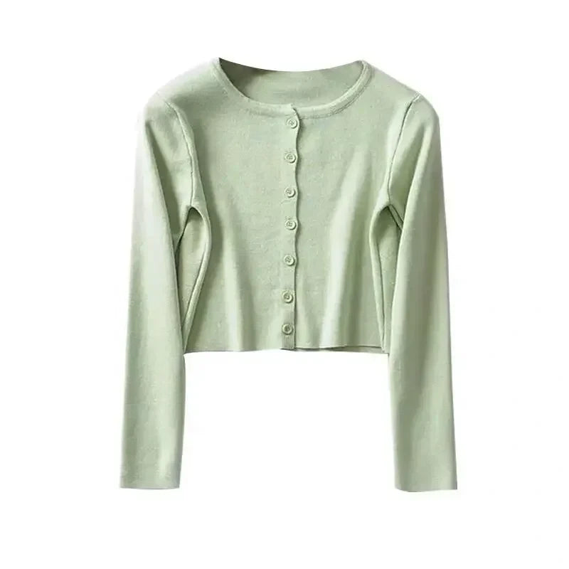 Slim Fit V-Neck Knitted Cardigan