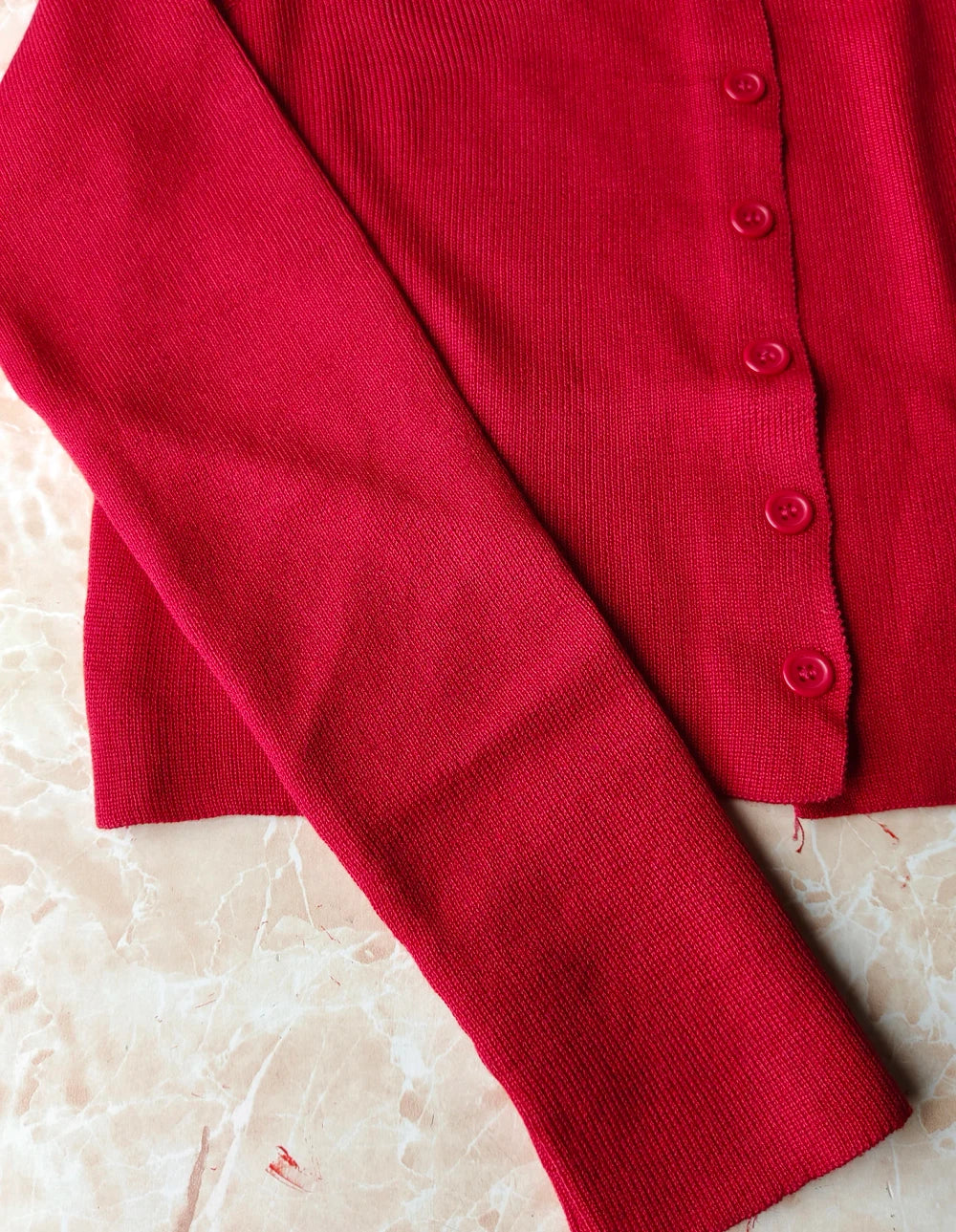 Slim Fit V-Neck Knitted Cardigan